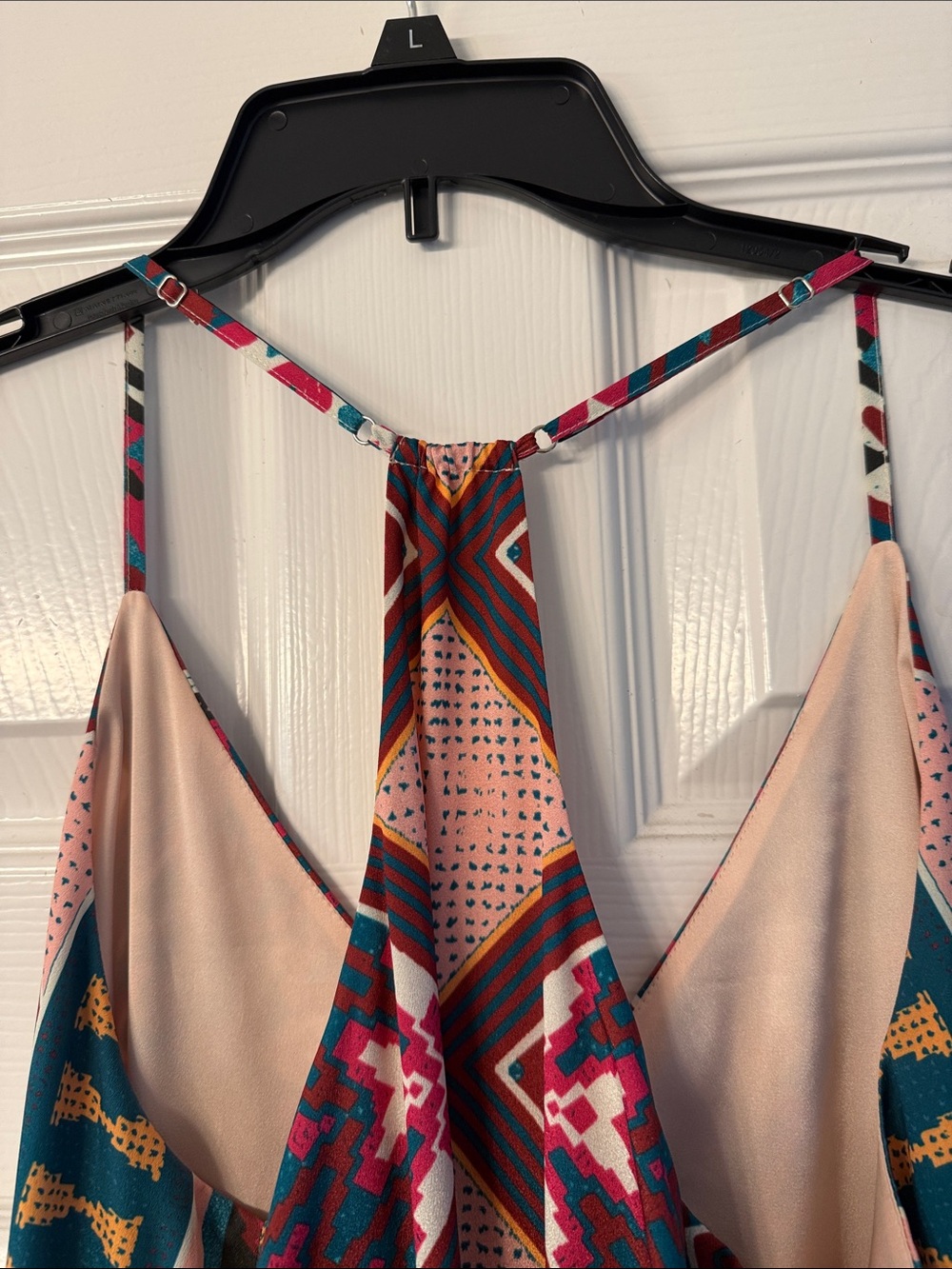 Gianni Bini Multicolor Geometric Midi Slip Dress - Picture 5 of 6